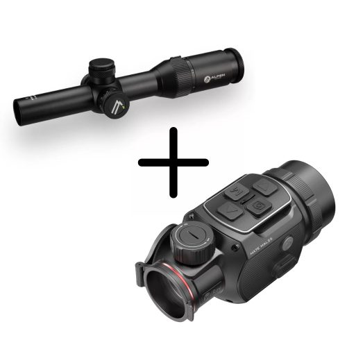 Pachet luneta Alpen Optics Apex LT 1-6x24 A4 + clip-on Infiray Mate MAL25