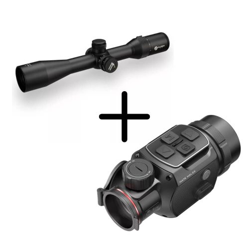 Pachet luneta Alpen Optics Apex LT 2-12x44 A4 + clip-on Infiray Mate MAL25