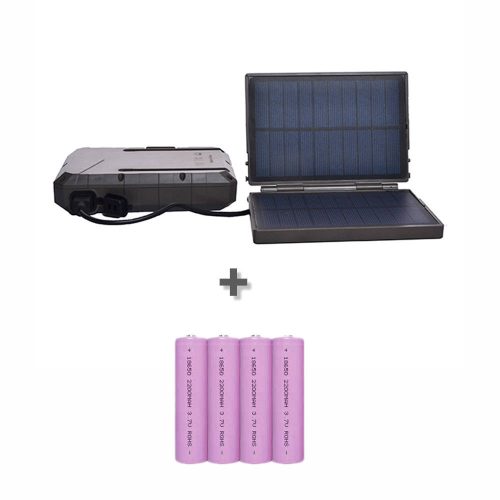 Incarcator solar Boly Guard BC-02 - 4 x 18650 2200mAh set acumulatoare