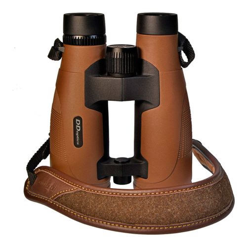 Binoclu DDoptics Pirschler 8x56 Gen 3 maro cu curea din piele 