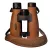 Binoclu DDoptics Pirschler 8x56 Gen 3 maro cu curea din piele 
