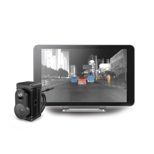 Cameră auto Nocpix NS7 cu termoviziune și imagine în lumină vizibilă, cu funcții de avertizare