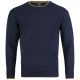 Jack Pyke Ashcombe Pulover 100% lână de miel cu guler O, culoare bleumarin, mărimea S