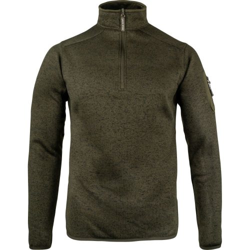 Fleece Jack Pyke Melange Quarter Zip, verde cu pete, mărimea S