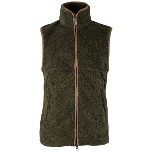 Vestă Jack Pyke Countryman Chunky Fleece Gilet, oliv închis, mărimea S
