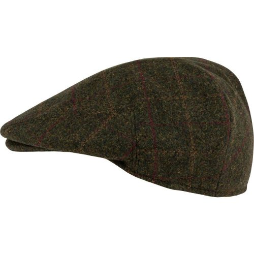 Șapcă Jack Pyke Flat Cap din amestec de lână, oliv închis, mărimea 59