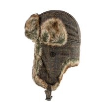 Sapca aviator Trapper Jack Pyke, maro, marime 57