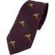 Cravata de vanatoare Jack Pyke cu fazan – Shooting Tie Pheasant culoare rosu-vin