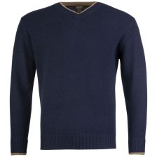 Jack Pyke Ashcombe Pulover 100% lână de miel cu decolteu V, culoare bleumarin, mărimea S   Jack Pyke Ashcombe Pulover 100% lână de miel cu decolteu V, culoare bleumarin, mărimea S