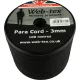 Web-Tex cordelina paracord, 3 mm, 100 m, negru