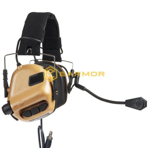 Casti electronice Opsmen Earmor M32 maro 